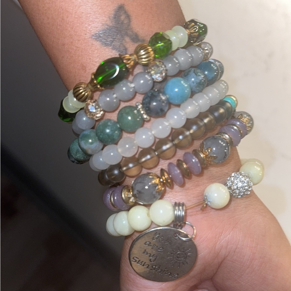 Multi-Color Beaded Bracelet Set